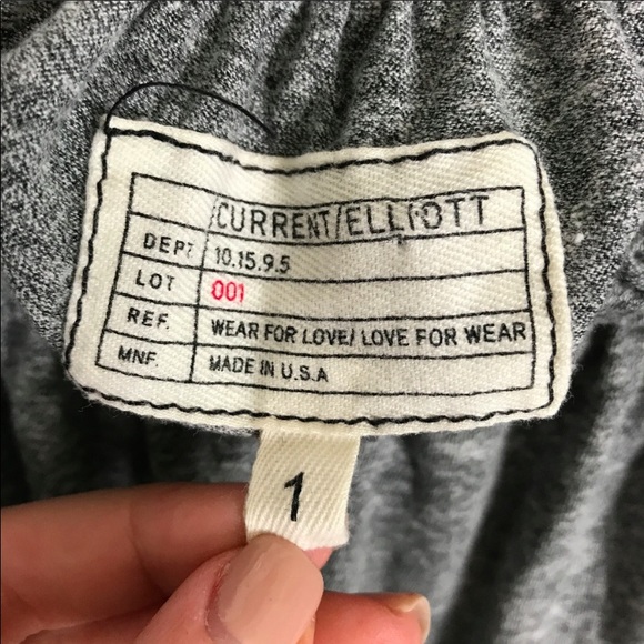 Current/Elliott Grey “The Ruffle” Off The Shoulder Top